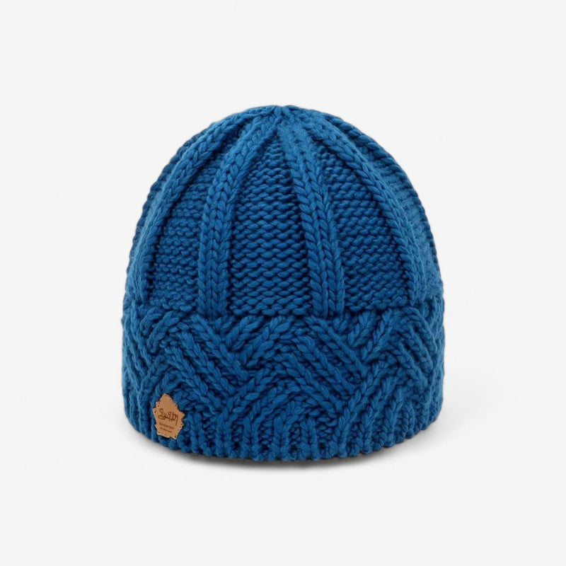 Maria - Beanie met Geribbelde Details en Elastische Boord