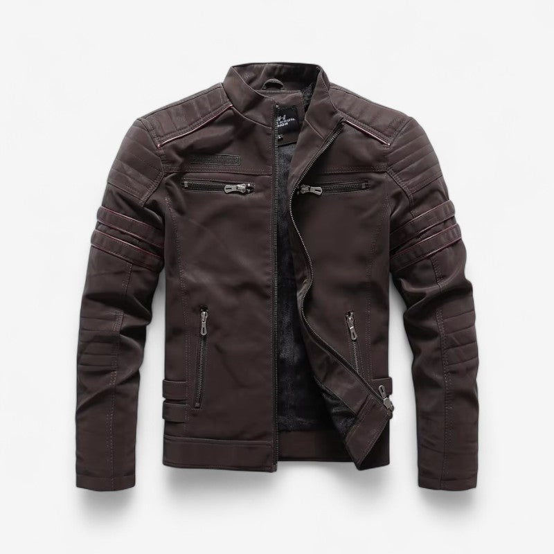 John - Lange Mouw Jas met Rits en Meerdere Compartimenten