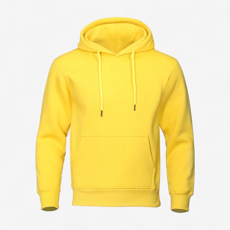 John – Hoodie met lange mouwen verstelbare capuchon en zijzakken