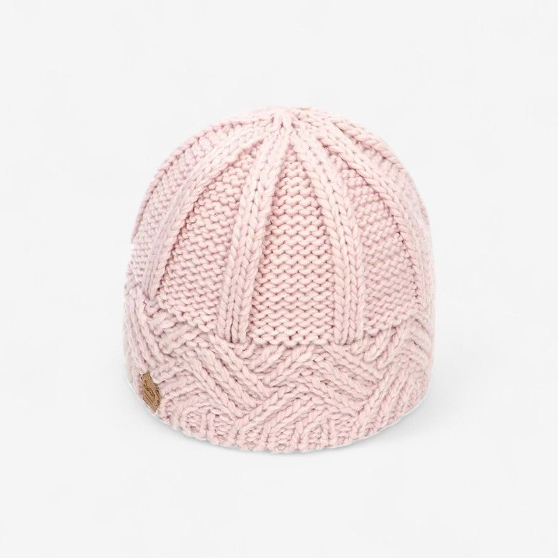 Maria - Beanie met Geribbelde Details en Elastische Boord