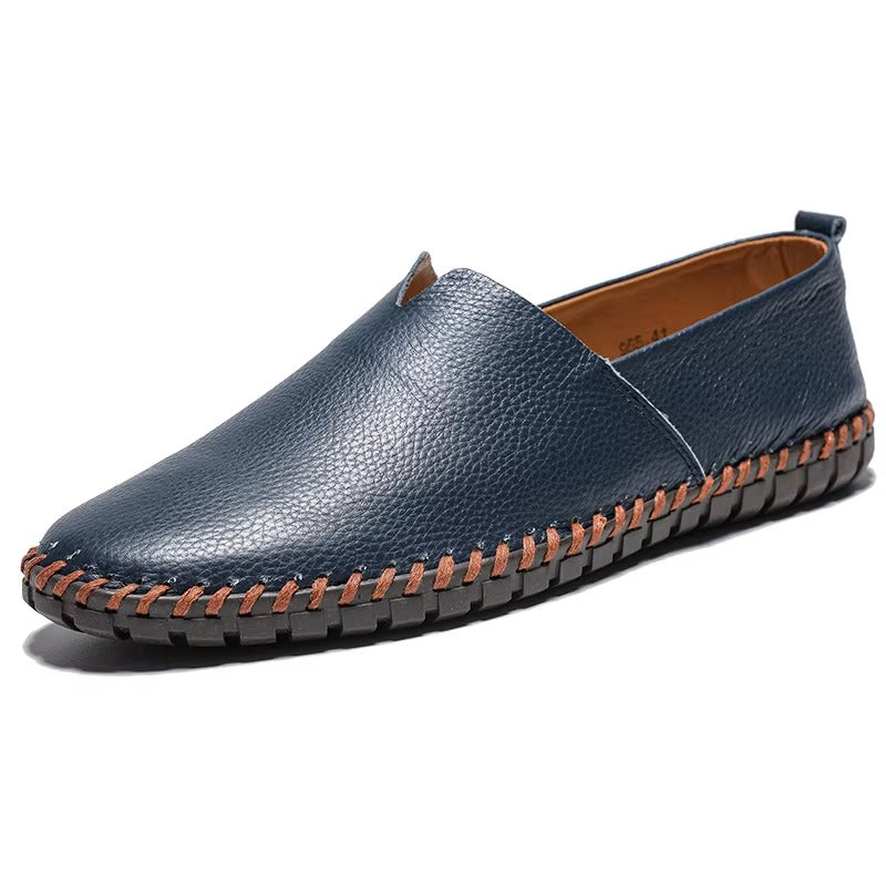 Daniel – Klassieke Heren Slip-On Loafers met Gladde Bovenkant en Flexibele Zool