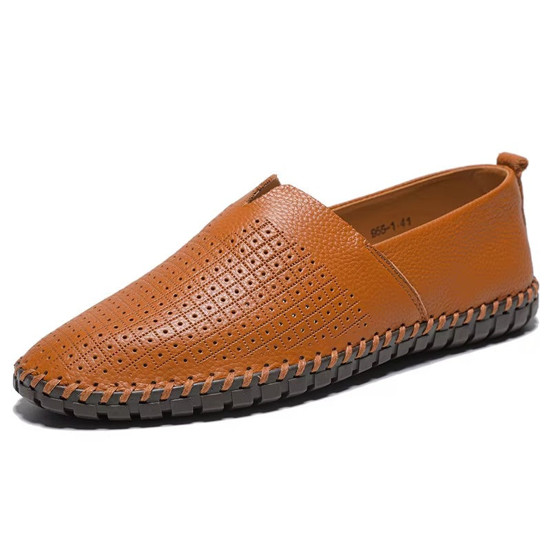 Daniel – Klassieke Heren Slip-On Loafers met Gladde Bovenkant en Flexibele Zool