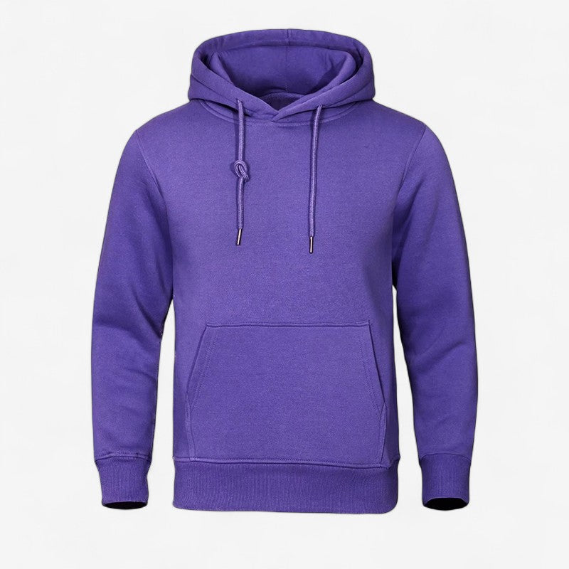 John – Hoodie met lange mouwen verstelbare capuchon en zijzakken