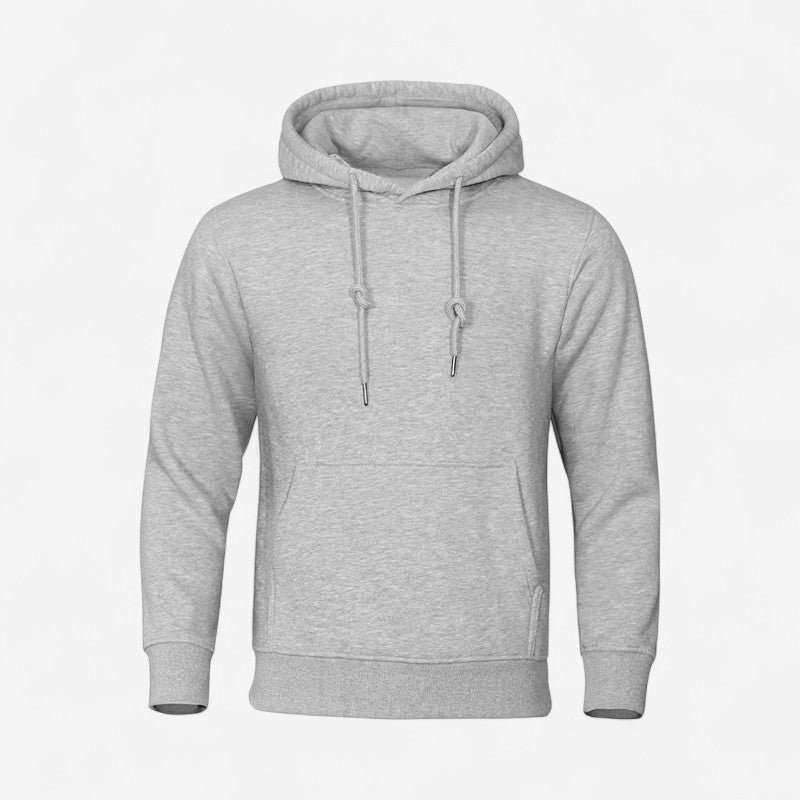 John – Hoodie met lange mouwen verstelbare capuchon en zijzakken