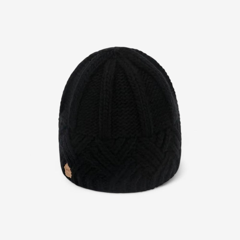 Maria - Beanie met Geribbelde Details en Elastische Boord