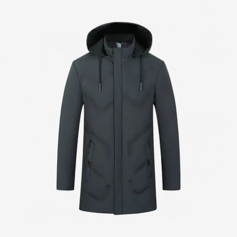 Russell – Jas met Lange Mouwen Verstelbare Capuchon en Ritssluiting