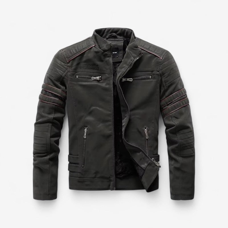 John - Lange Mouw Jas met Rits en Meerdere Compartimenten