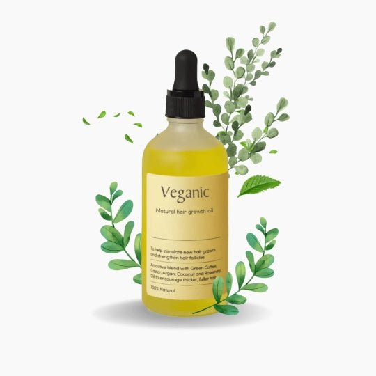 VeganicGrow – Natuurlijke Haargroeiolie met Groene Koffie & Argan voor Dikker, Voller Haar