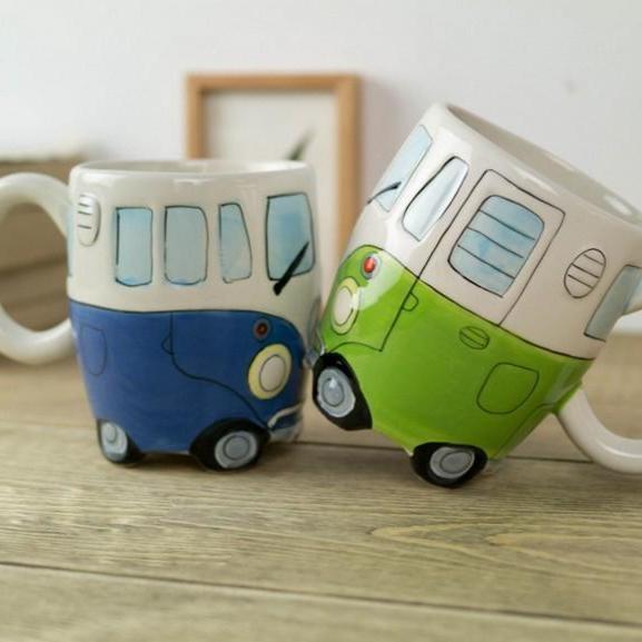 RetroBus - Eigenzinnige en duurzame koffiemok met retro-inspiratie