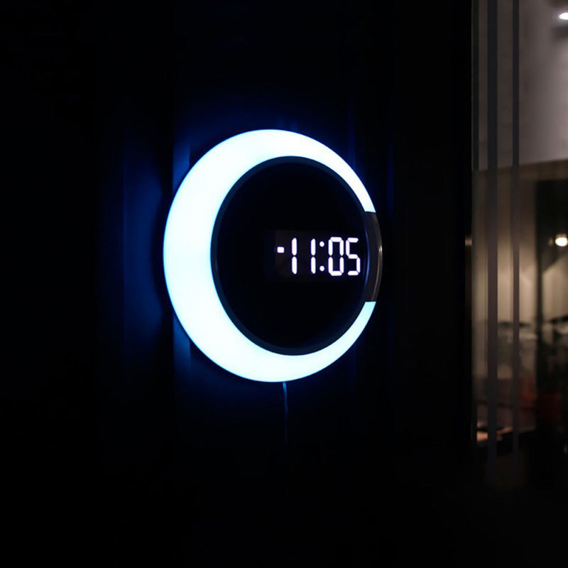 GlowClock - Stijlvolle LED wandklok met afstandsbediening en dynamische verlichting